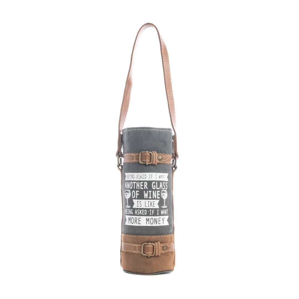 Un autre sac pour bouteille de vin en verre