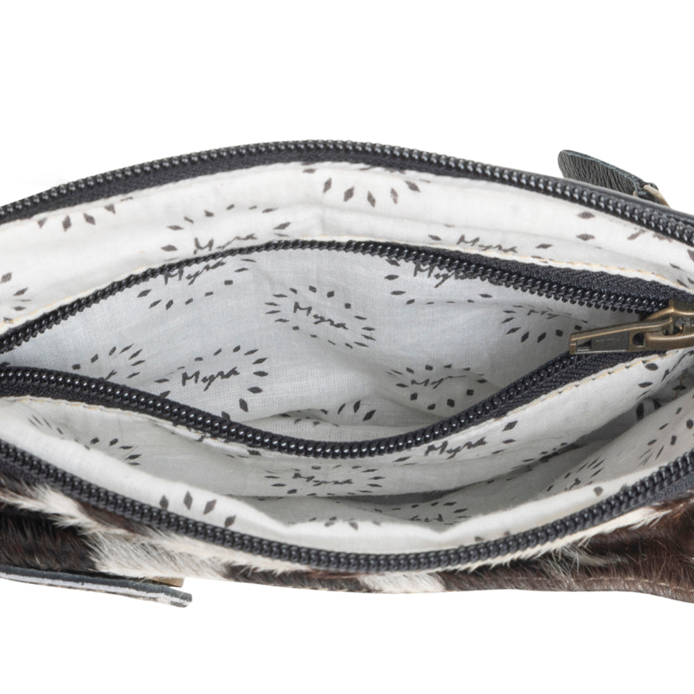 Sac de téléphone chic "Wild" noir et blanc