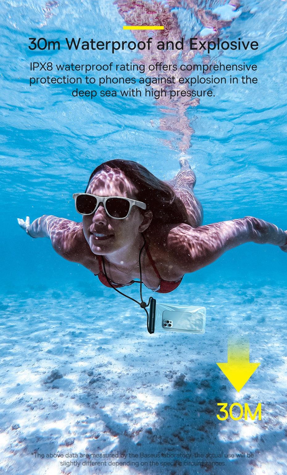 Pochette Étanche Universelle pour Téléphone Portable - Sac Sec IPX8 pour iPhone - Étui de Téléphone Étanche pour iPhone 13 12 - Pochette Universelle pour la Natation et la Plongée Sous-Marine