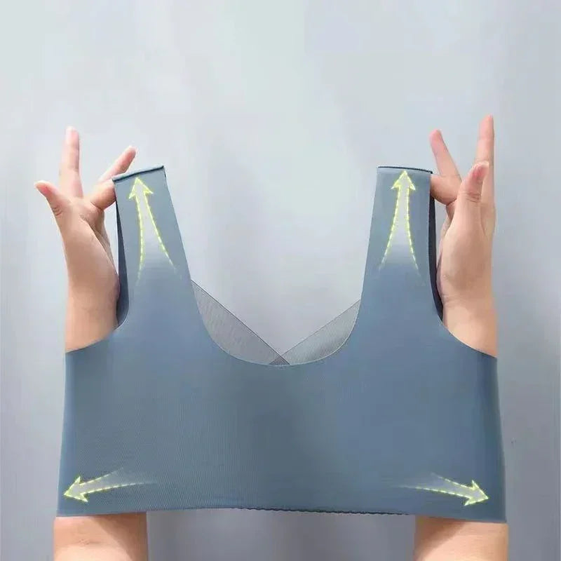 Soutien-gorge sans couture en dentelle FallSweet, lot de 3, pour femmes, soutien-gorge push-up en soie glacée, sans armatures, bralette, lingerie féminine