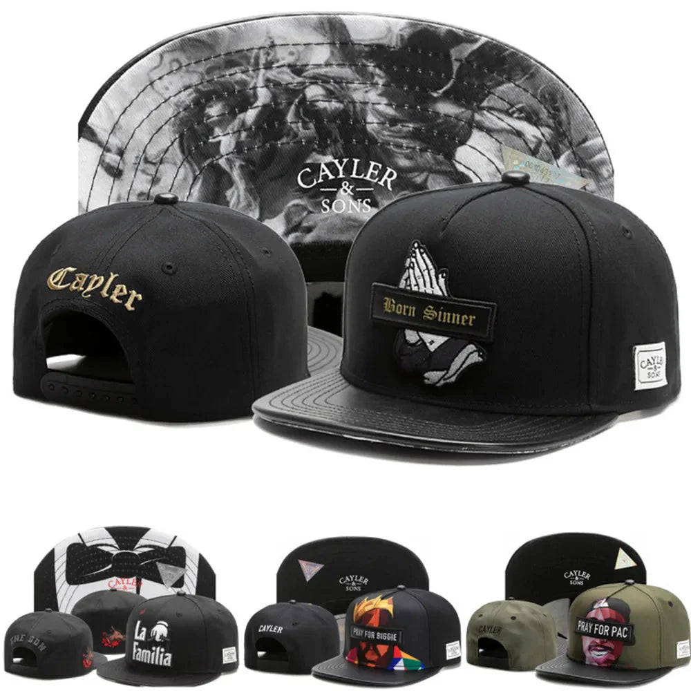 Casquette classique Snapback – Casquette de baseball ajustable à visière plate