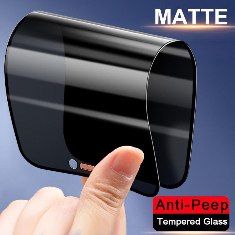 Film en céramique anti-espion pour Iphone 13 12 11 Pro Max Mini Xr Xs Max Se 2020 8 6s 7 6 Plus Se3 Protection d'écran de téléphone portable Film de protection d'écran ultra-transparent anti-rayures pour Iphone