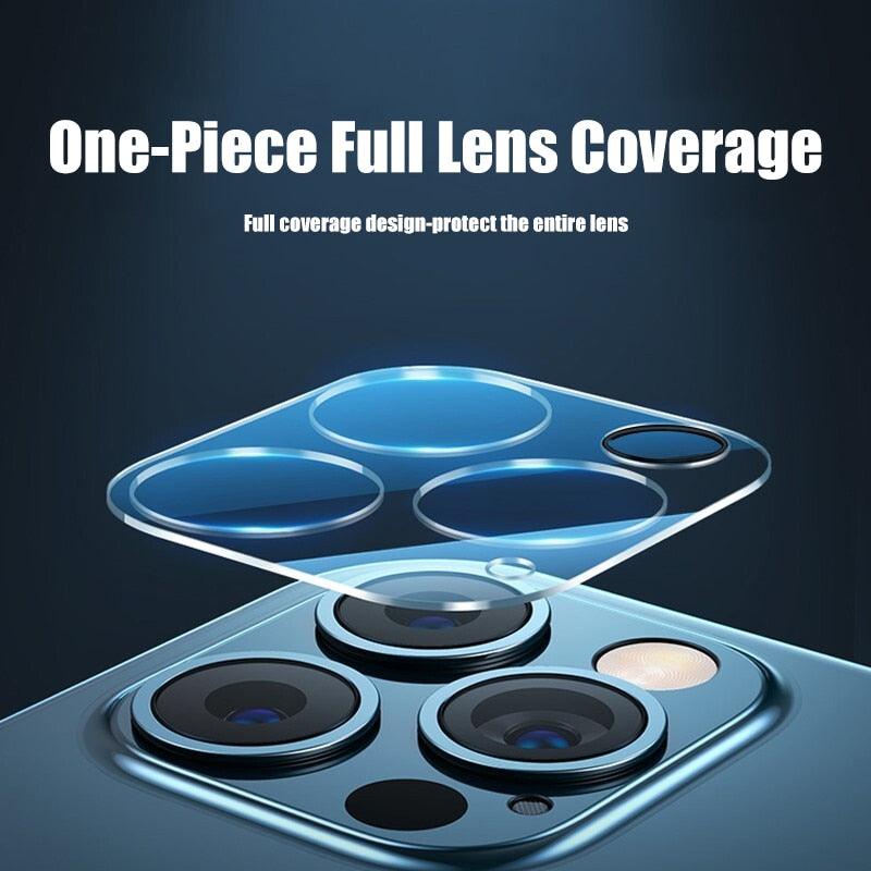 Lot de 4 protections d'écran complètes en verre pour iPhone 11 12 13 Pro XS Max, protection d'objectif d'appareil photo pour iPhone X 11 Pro Max 12 13 Mini 14 Pro Max