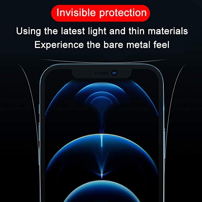 3 jeux de films de protection latéraux transparents pour iPhone 14 13 12 11 Pro Max X XR XS, film de protection ultra-mince pour cadre, film de protection ultra-mince 3D en fibre de carbone