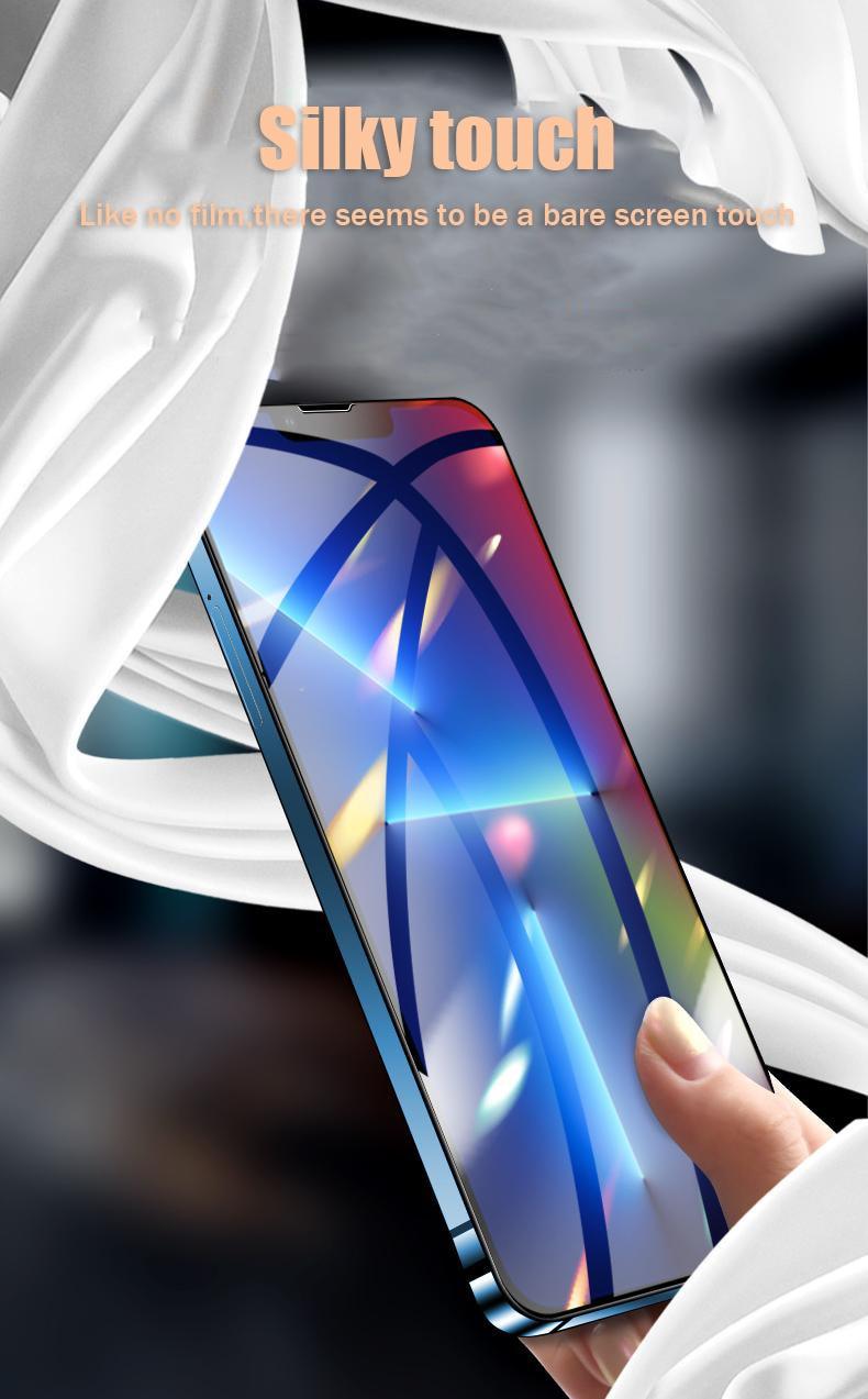 4 protecteurs d'écran en verre trempé pour iPhone 14 13 Mini 12 11 Pro Max X XS XR 7 8 Plus SE 3, film de protection pour iPhone 14 Plus