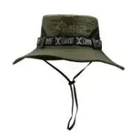 Chapeau Homme Pêche Extérieur Chapeau de Pêcheur Homme Chapeau de Soleil à Large Bord d'Été Chapeau de Pêche Pliable pour Jeune