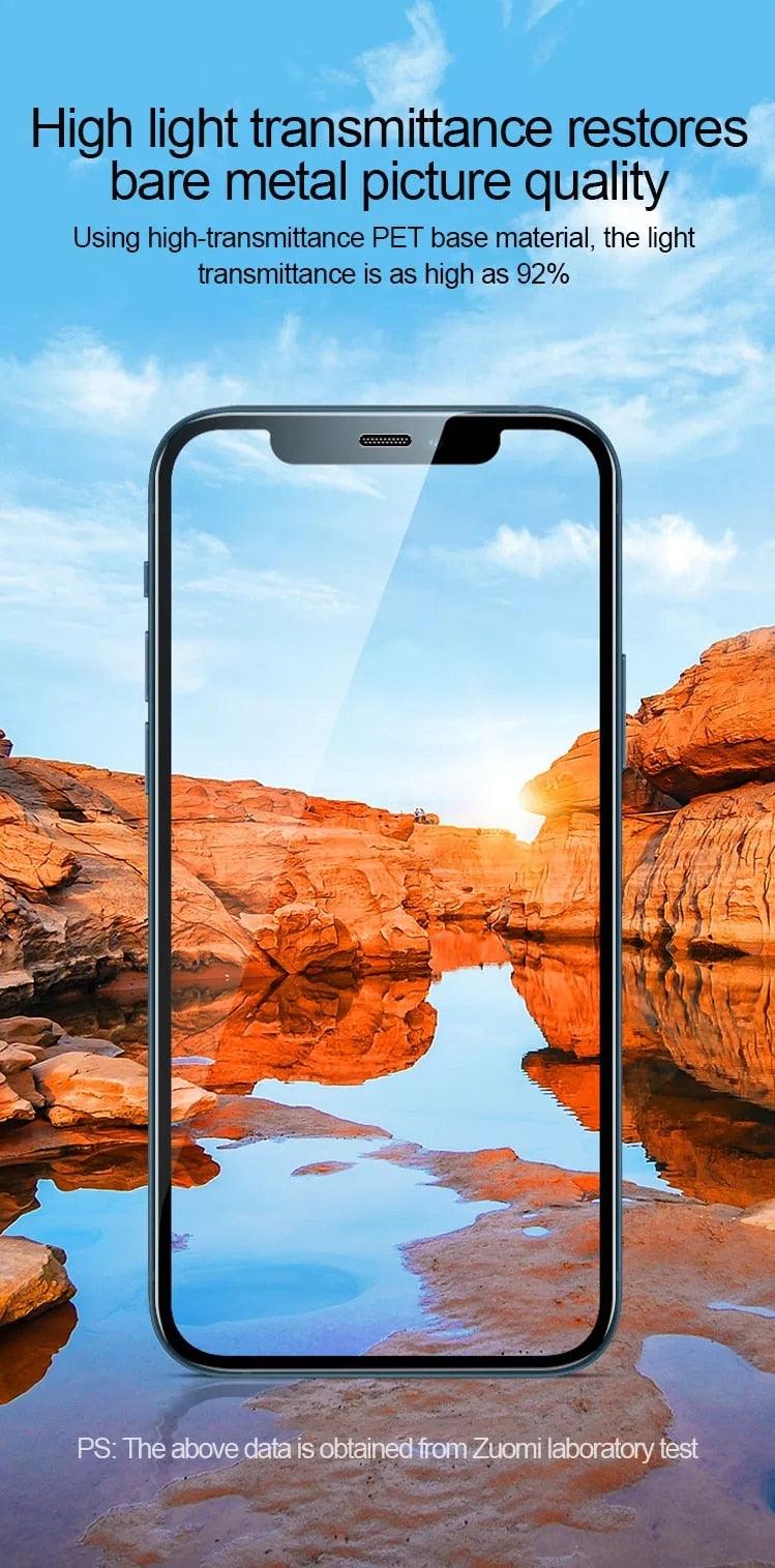 4 films en verre trempé pour iPhone 11 12 13 Pro XR X XS Max, protecteur d'écran pour iPhone 14 Pro Max Mini 7 8 6 6S Plus 5S SE, protection d'écran intégrale en verre trempé