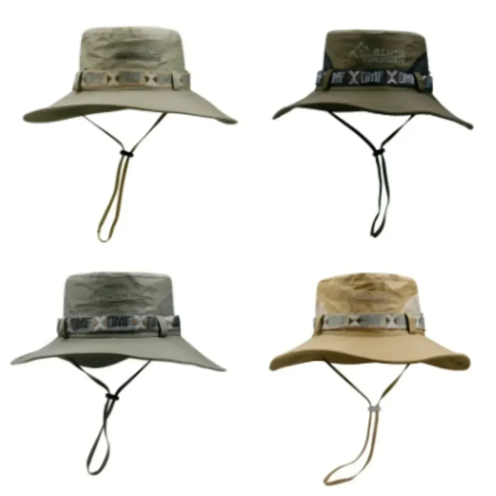 Chapeau Homme Pêche Extérieur Chapeau de Pêcheur Homme Chapeau de Soleil à Large Bord d'Été Chapeau de Pêche Pliable pour Jeune