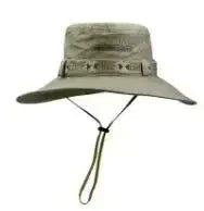 Chapeau Homme Pêche Extérieur Chapeau de Pêcheur Homme Chapeau de Soleil à Large Bord d'Été Chapeau de Pêche Pliable pour Jeune