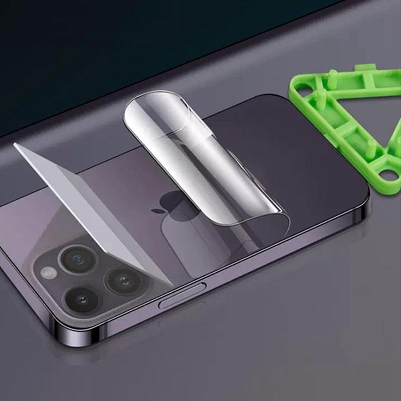 Film protecteur d'écran arrière pour iPhone 14 Pro Max pour iPhone 13 Mini 12 13 Pro Max 14 Pro 14Pro Max (pas en verre trempé) - Film de protection HD de qualité supérieure anti-traces de doigts/rayures compatible avec iPhone