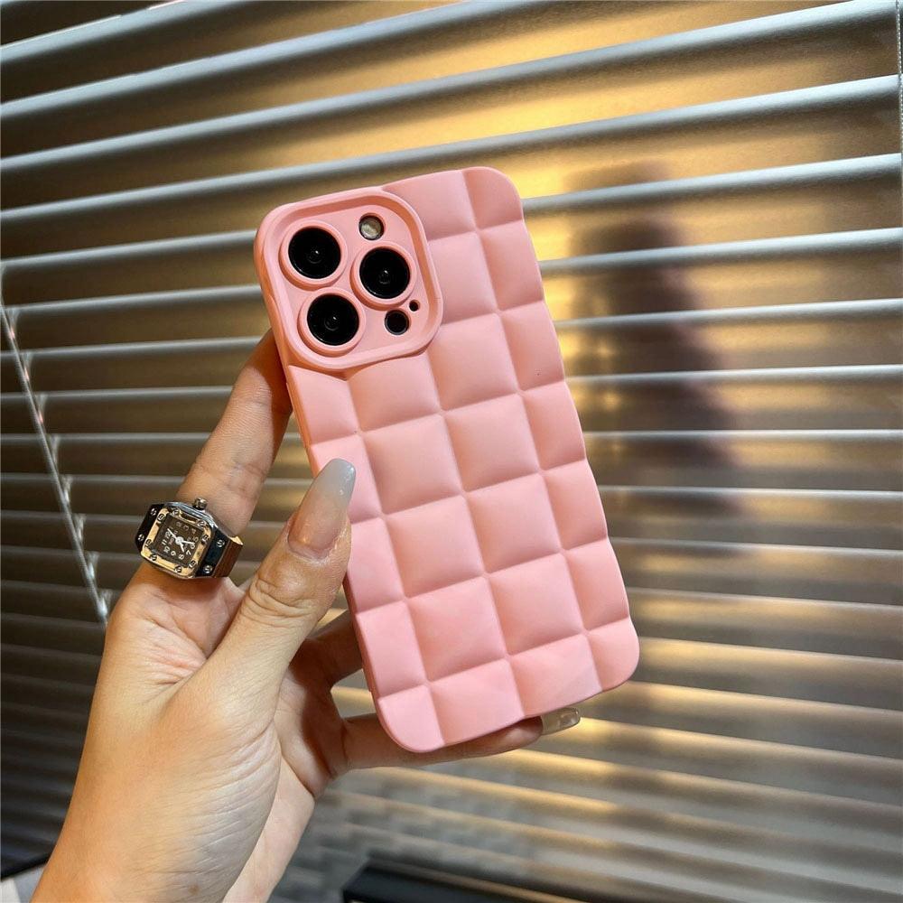Coque de téléphone unique pour iPhone 14 Pro 13 12 11 Pro Fashion 3D Souple Silicone Antichoc pour iPhone 14 Coque Bubble Case Mignonne Forme Intégrale Silicone Souple Mince Amortie Belle Élégante Coque pour Femmes