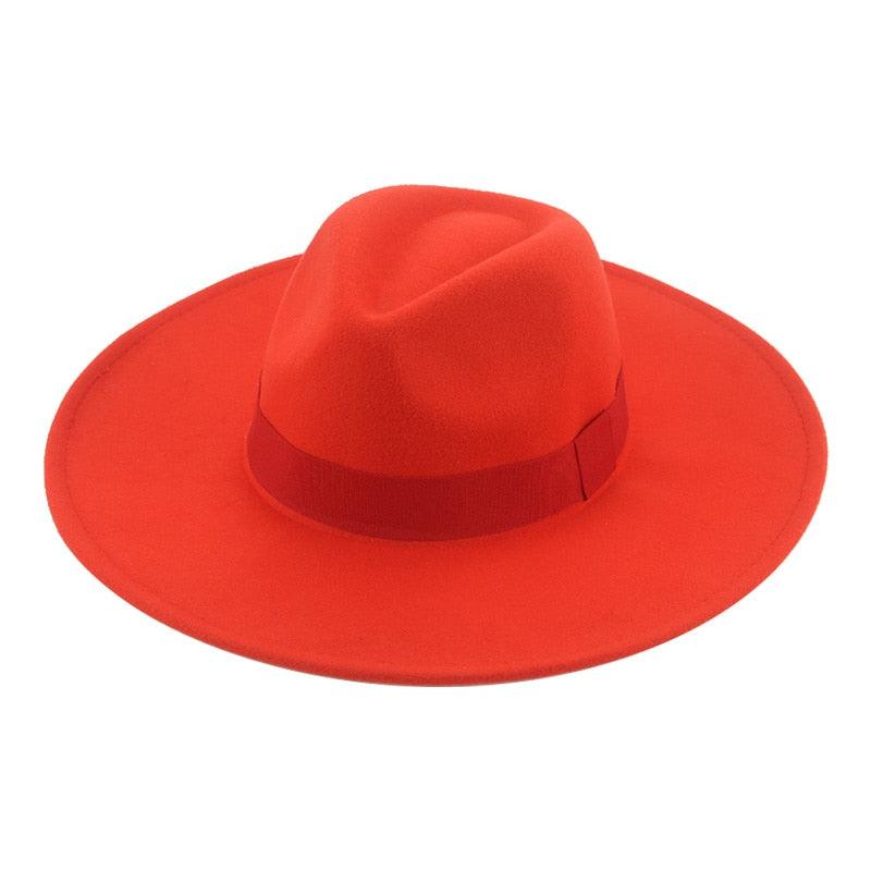 Chapeaux Fedora Tendance pour Femmes Casquettes de Soirée à Large Bord Chapeaux Fedora pour Femmes Chapeau Fedora Élégant à Large Bord Chapeau de Mariage pour Hommes Ceinture Chaude Style Rétro 56-58cm