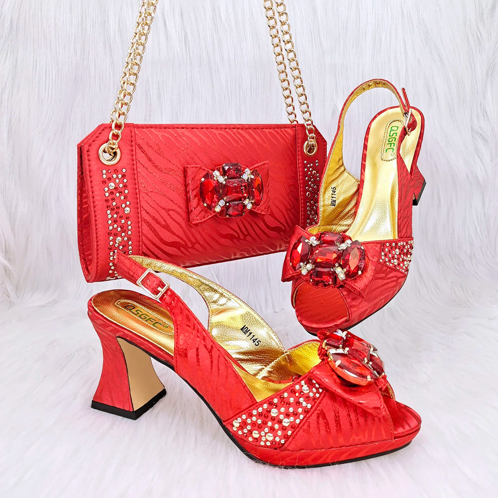 Nouvelles Chaussures et Sac Assortis HRF1-9