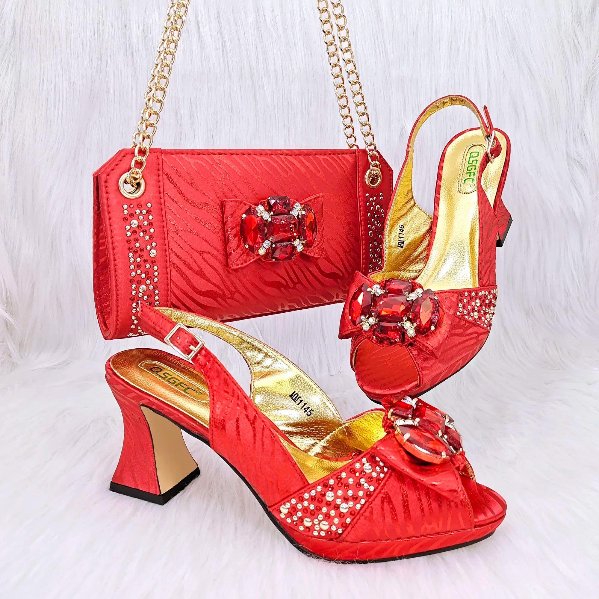Nouvelles Chaussures et Sac Assortis HRF1-9