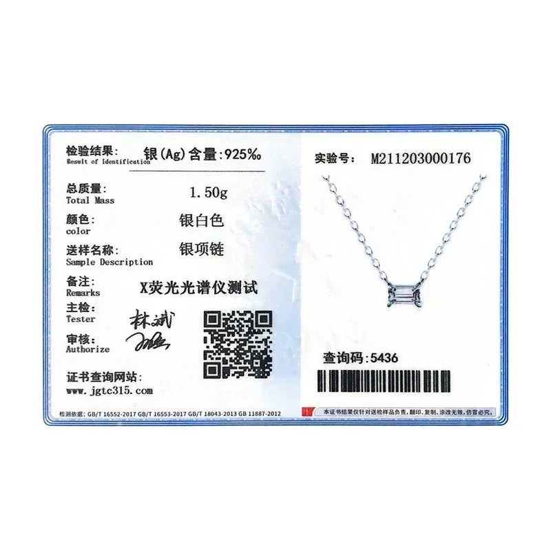 Modian Véritable Argent Sterling 925 Breloque Mode AAA Zircone Pendentif Collier Pour Femmes Colliers Féminins Bijoux Fins