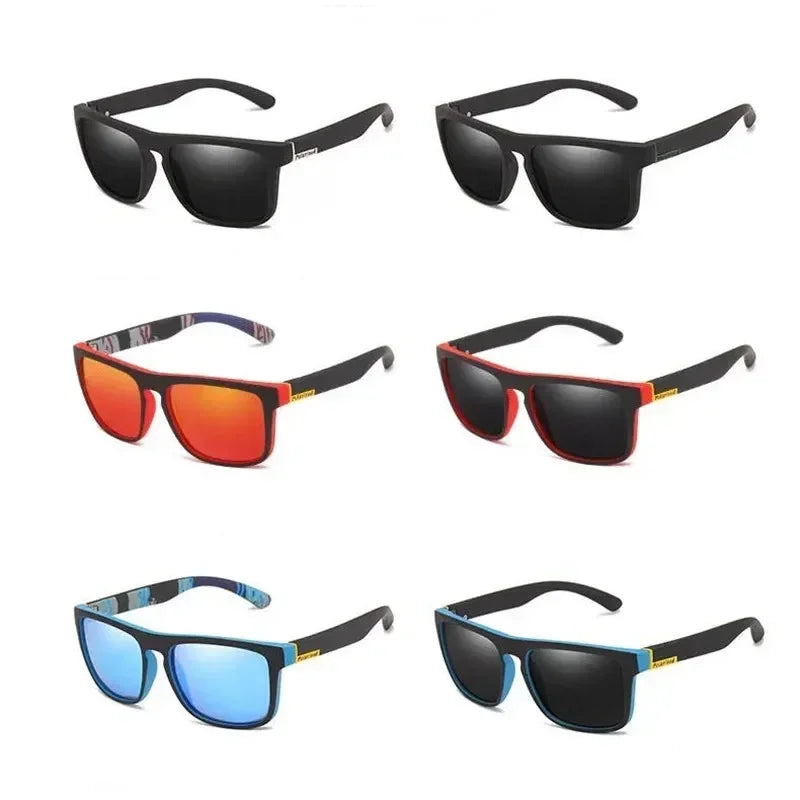 Lunettes de soleil polarisées de luxe pour hommes, de marque de designer, style rétro, pour l'extérieur, la conduite, la moto, le cyclisme