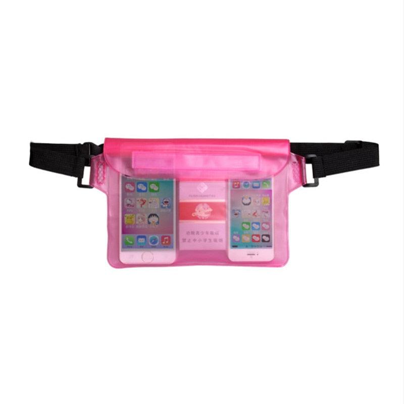 Sac banane étanche avec écran tactile pour téléphone, ceinture réglable, 3 couches d'étanchéité élevée, sac de natation, grande taille, sac de protection transparent pour téléphone portable iPhone