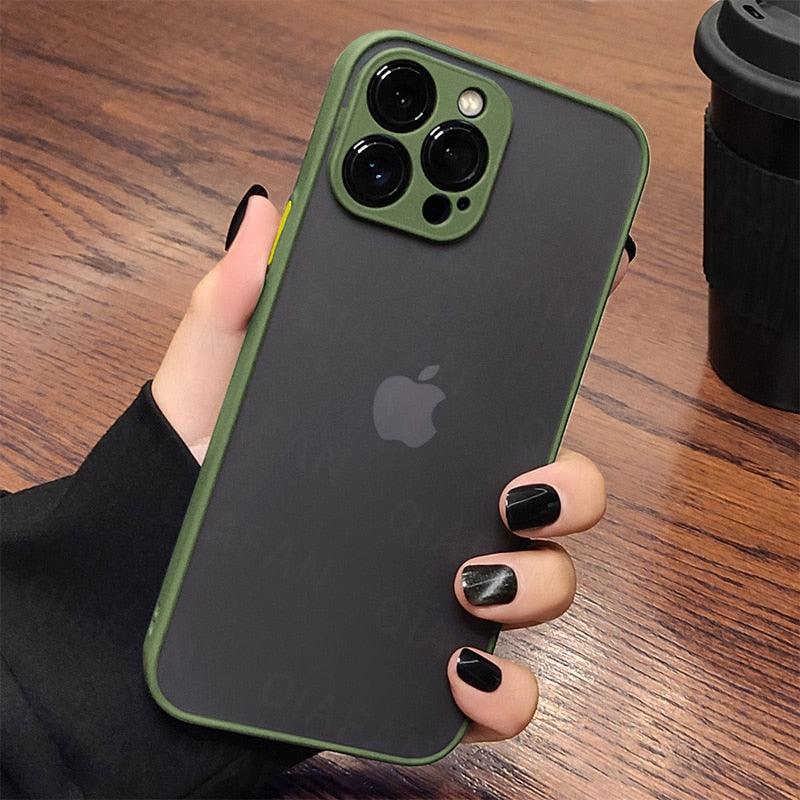 Coque de luxe antichoc en silicone transparent pour iPhone 11 12 13 14 Pro Max avec bord souple et pare-chocs antichoc pour iPhone