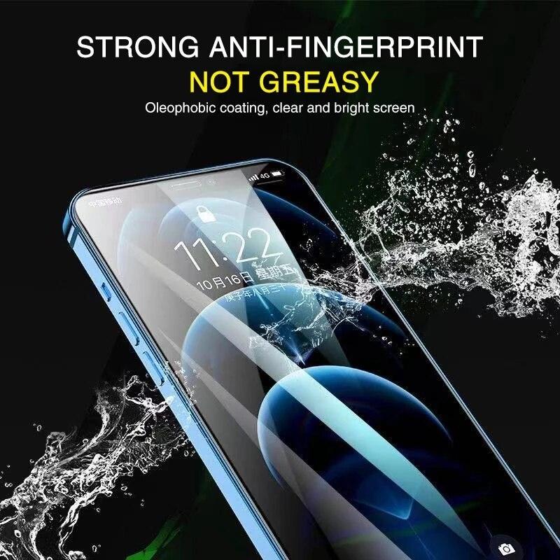 2 Films pour iPhone 12 13 Pro Max Mini Protecteurs d'Écran pour iPhone 11 14 Pro XS Max X XR 6 6s 7 8 Plus SE Non Verre Anti-Rayures Protection des Yeux Film de Protection d'Écran HD Transparent