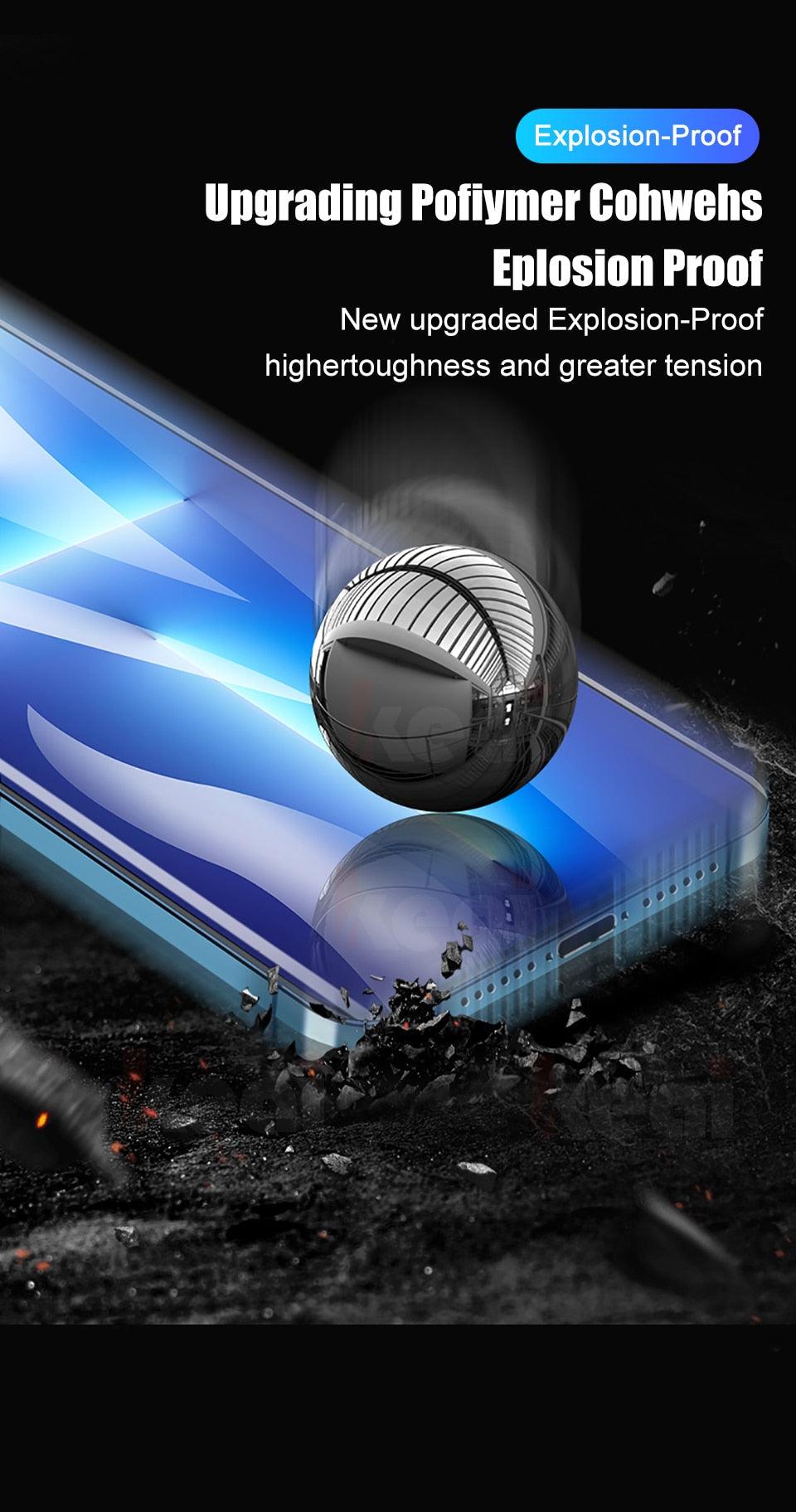 Film de protection intégral pour iPhone 13 Pro Max, 12, 11 Pro Max, Mini, XR, X, XS Max, 8, 7, 6, 6S Plus, SE 2022 – Film souple de protection d'écran.