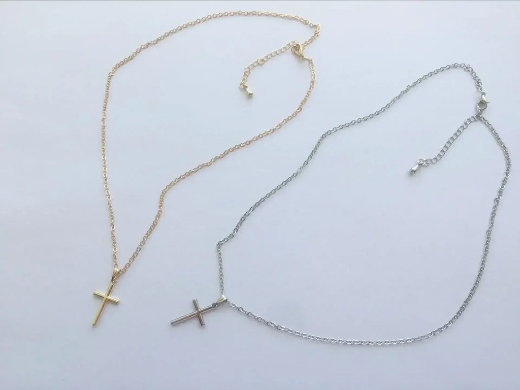 Collier pendentifs croix zircon luxe mode or clair couleur argent pour hommes femmes bijoux chaîne accessoire