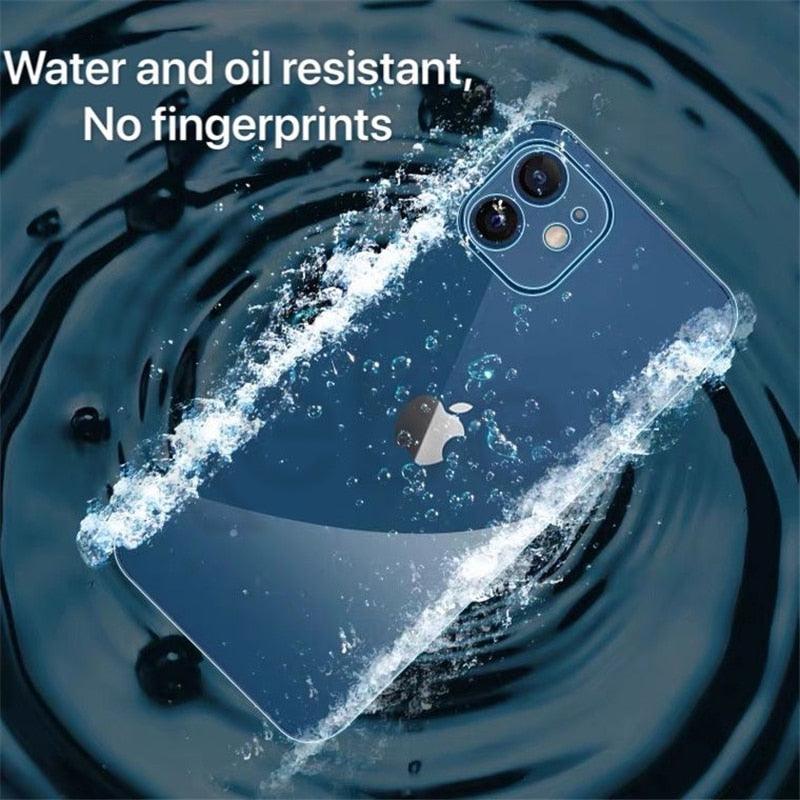 Film protecteur avant et arrière 360 Full Body pour iPhone 14 13 Pro Max 12 Film trempé Premium HD Clarté Anti-empreintes digitales/rayures Film de protection d'écran 11 Mini Coque ultra fine mate transparente
