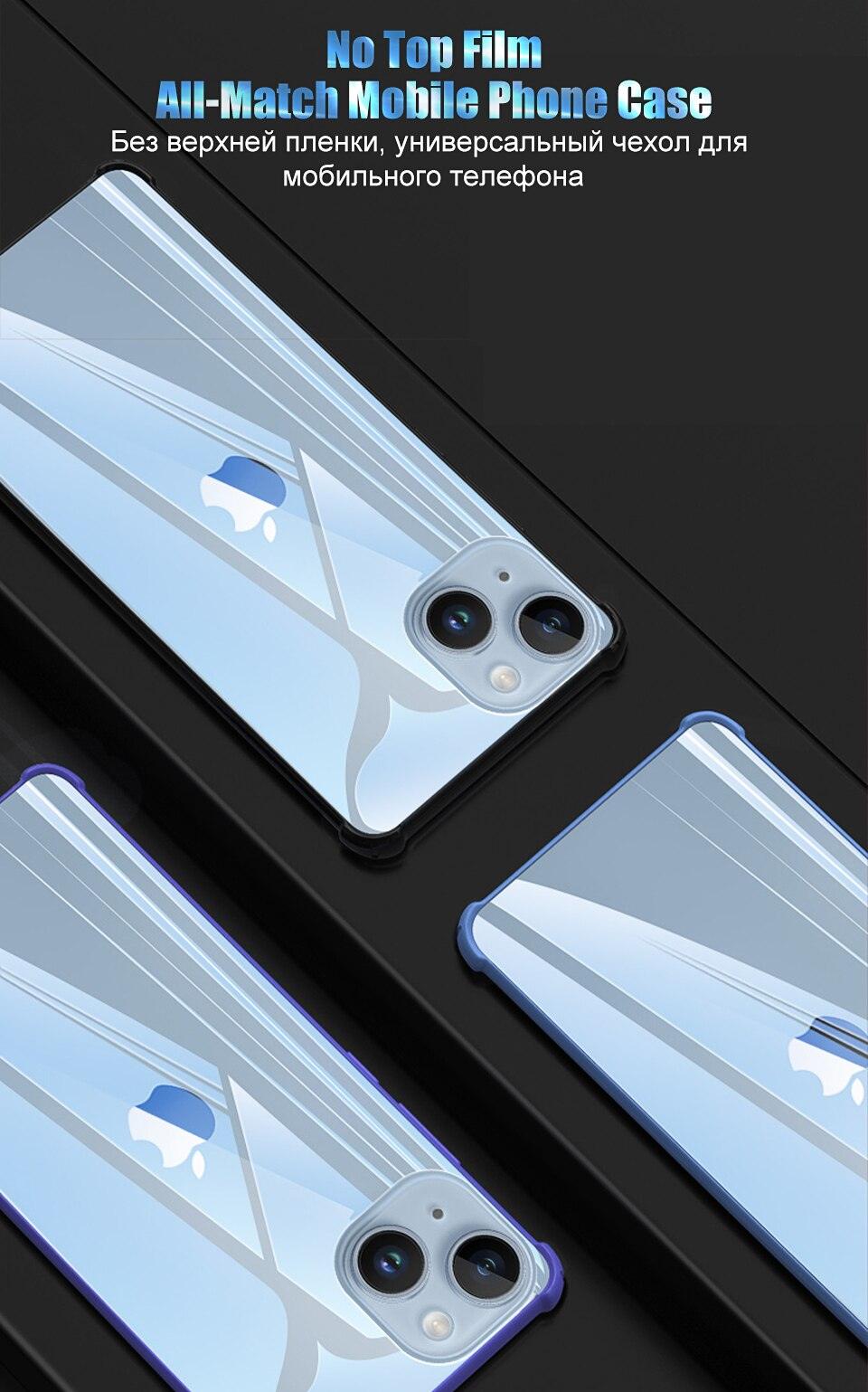 Film arrière de protection intégrale pour iPhone 14 13 11 12 Pro MAX Mini, protecteur d'écran XR X XS Max 7 8 6S Plus SE Accessoires, film arrière antichoc de protection d'écran intégrale
