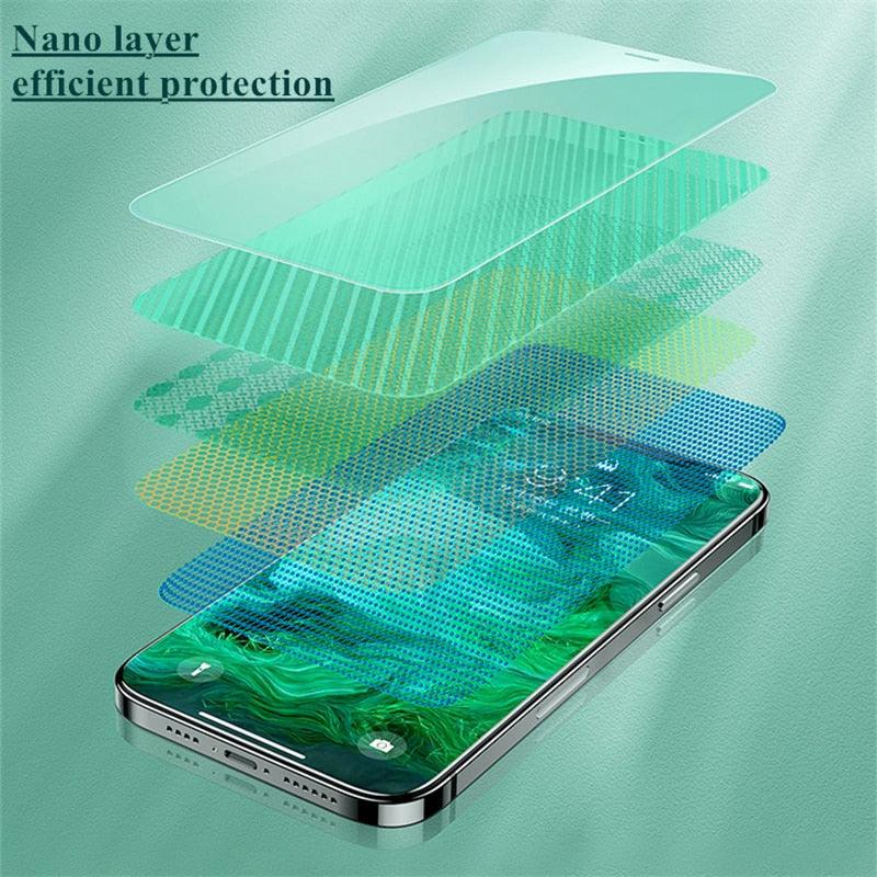 Film protecteur avant et arrière 360 Full Body pour iPhone 14 13 Pro Max 12 Film trempé Premium HD Clarté Anti-empreintes digitales/rayures Film de protection d'écran 11 Mini Coque ultra fine mate transparente
