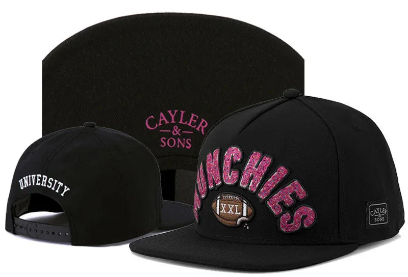 Casquette Snapback Crâne et Main – Casquette de baseball réglable à visière plate