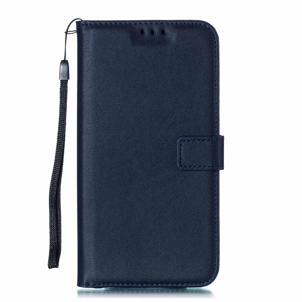 Étui Portefeuille en Cuir Couleur Unie pour iPhone 14 XS MAX 11 Pro 12 mini 13 Housse à Rabat Fente pour Cartes Étui de Téléphone Portable Portefeuille Étui de Téléphone Portable Housse à Rabat en Cuir Portefeuille Étui Protecteur Coloré