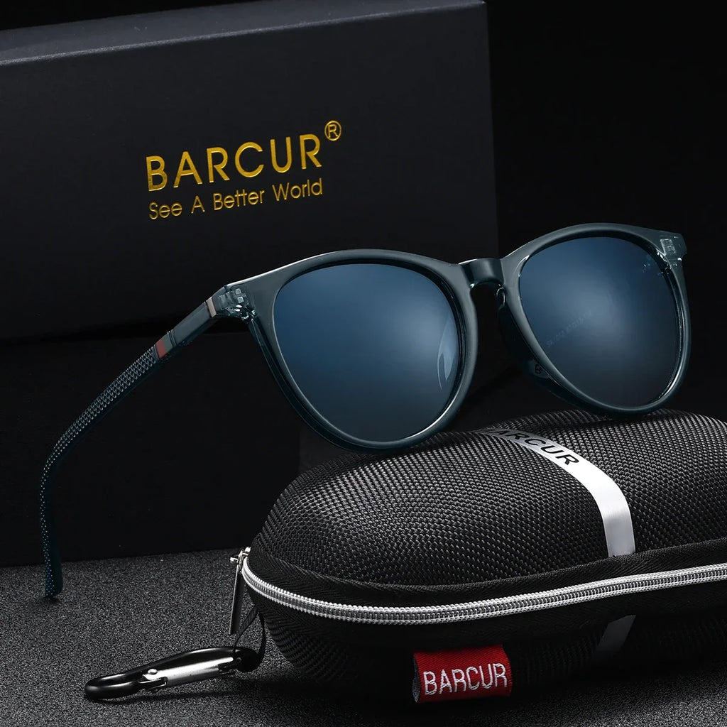 BARCUR Lunettes de soleil polarisées œil de chat pour femmes – Protection UV400 légère avec monture en polycarbonate tendance, verres miroirs et design élégant – Accessoires d'été stylés pour le shopping, les voyages et l'extérieur