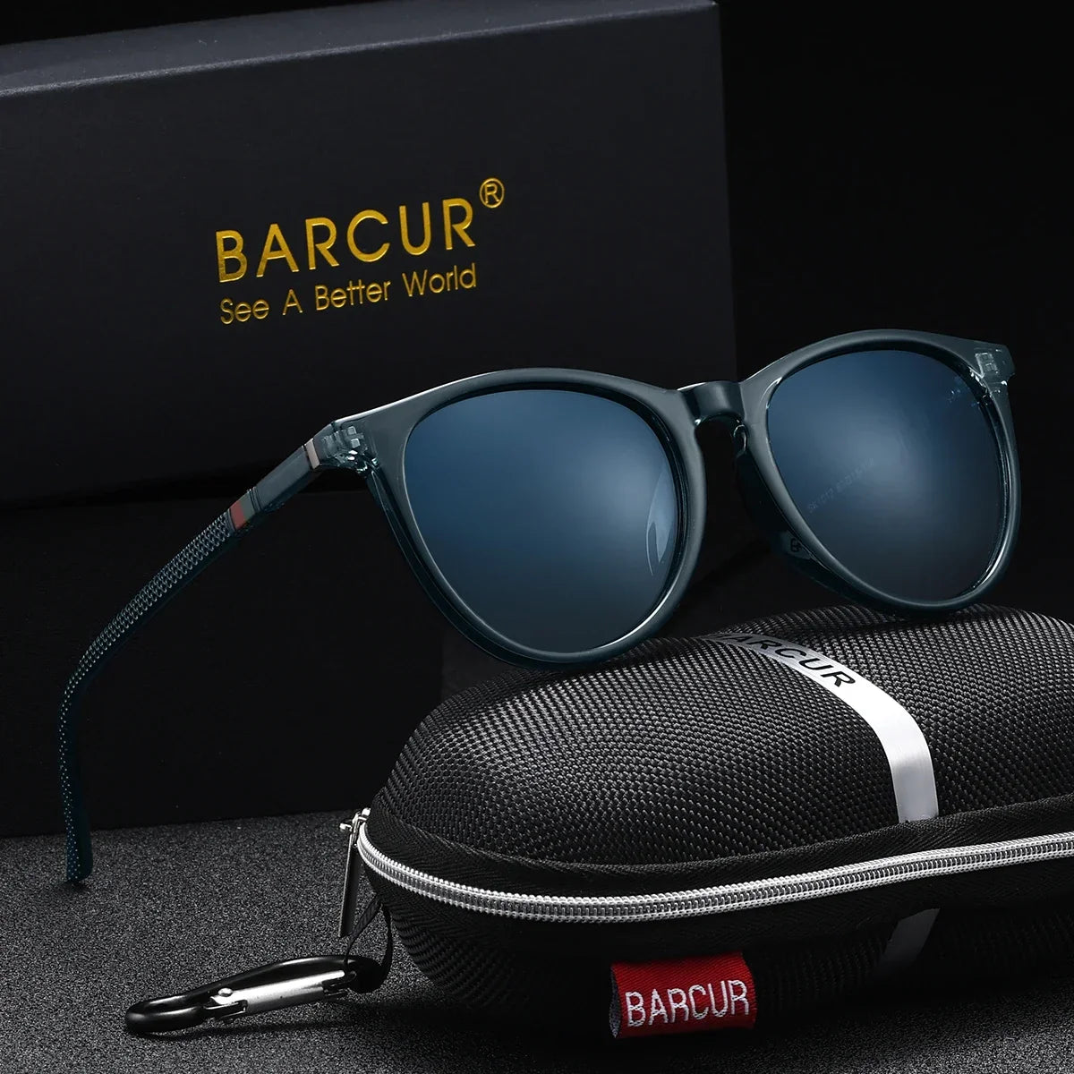 BARCUR Lunettes de soleil polarisées œil de chat pour femmes – Protection UV400 légère avec monture en polycarbonate tendance, verres miroirs et design élégant – Accessoires d'été stylés pour le shopping, les voyages et l'extérieur