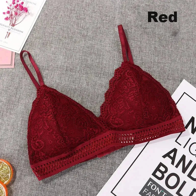 Soutien-gorge Push-Up Sans Armature Gainant Dentelle Florale Sexy Haut Femme Grande Taille Bralette Sous-vêtements Lingerie Bonnets Complets Soutiens-gorge Sans Couture