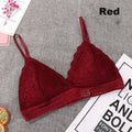 Soutien-gorge Push-Up Sans Armature Gainant Dentelle Florale Sexy Haut Femme Grande Taille Bralette Sous-vêtements Lingerie Bonnets Complets Soutiens-gorge Sans Couture