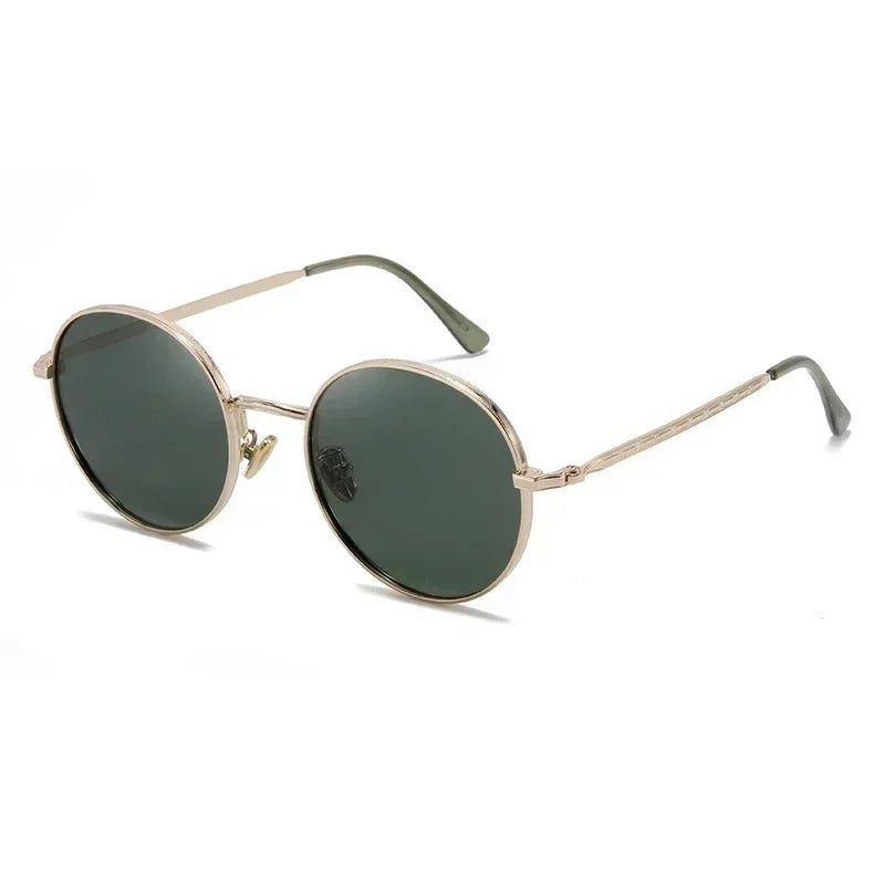 Lunettes de soleil rondes polarisées Steampunk avec prescription pour femmes et hommes UV400 Anti-reflet Myopie Puissance 0 -0.5 -0.75 à -6.0