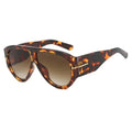2024 Nouvelle Mode Grande Monture Pilote Lunettes de Soleil Marron Femme Homme Marque T Lunettes de Soleil Extérieur Femme Ombre Oculos De Sol Cadeaux