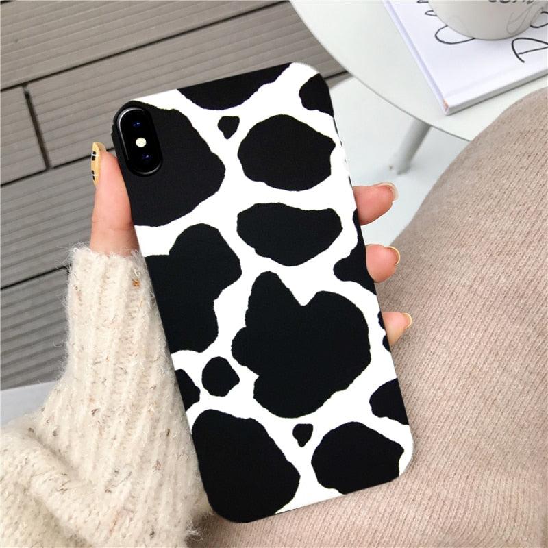 Coque en Silicone Slim Fit Légère Noire Blanche Imprimée pour iPhone 11 Pro 7 8 Plus X XR XS Max iPhone 11 Coque de Téléphone Portable en Silicone Unisexe à Motif Imprimé Blanc Noir