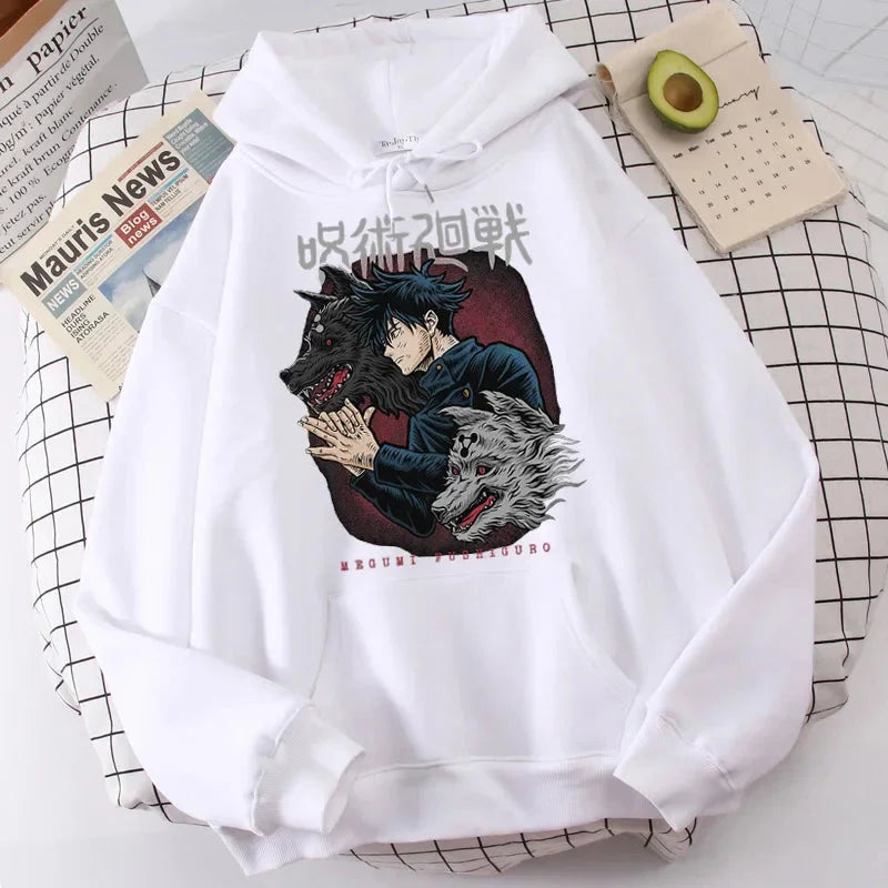 🧥 Sweat à capuche Jujutsu Kaisen pour femme
