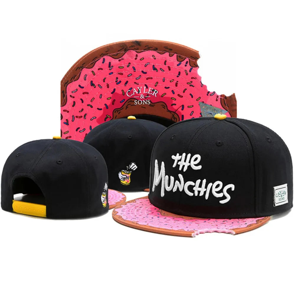 Casquette Snapback Crâne et Main – Casquette de baseball réglable à visière plate