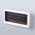 Support de téléphone blanc Étui de téléphone étanche Support de téléphone de douche de salle de bain Boîte de support mural de douche Support de boîtier étanche antichoc intégral Étui de protection transparent