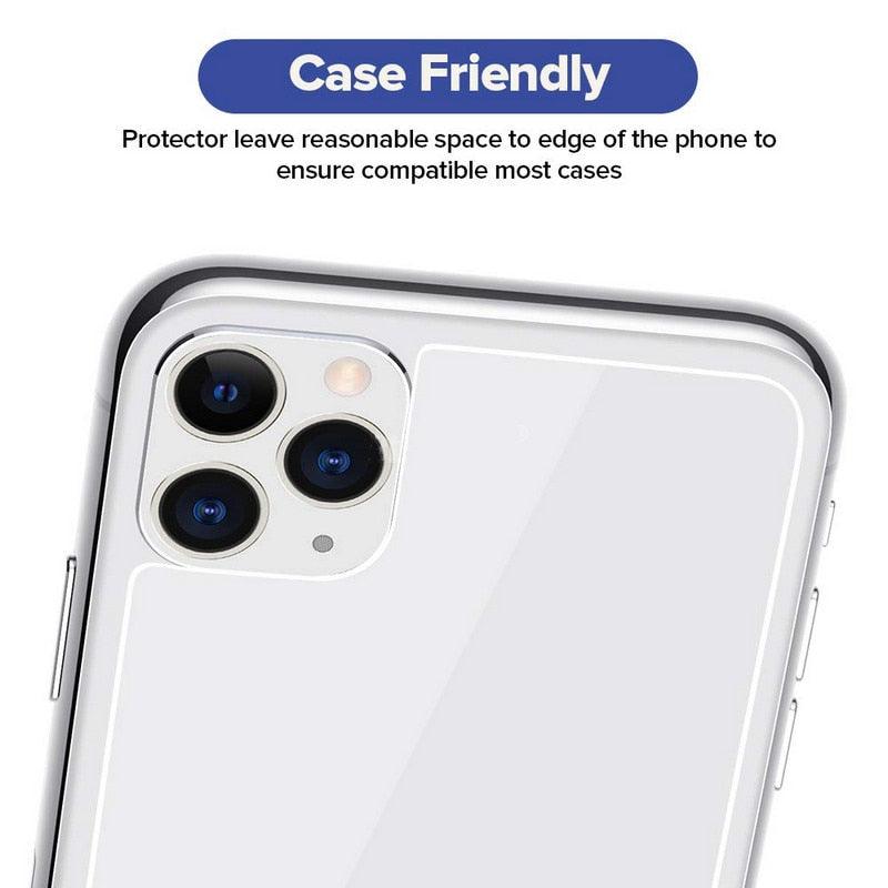 Verre Trempé Arrière pour iPhone 14 12 13 Pro Max SE 20 Coque de Protection en Verre sur iPhone 14 Plus 14Pro Film de Protection Arrière Transparent Anti-rayures Sans Bulles Protection Arrière pour iPhone