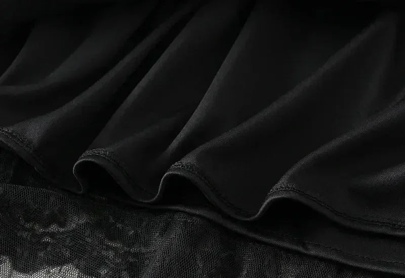 Jupe mi-longue taille haute amincissante pour femme, en gaze haut de gamme, longue, pour l'été, jupe plissée 2025