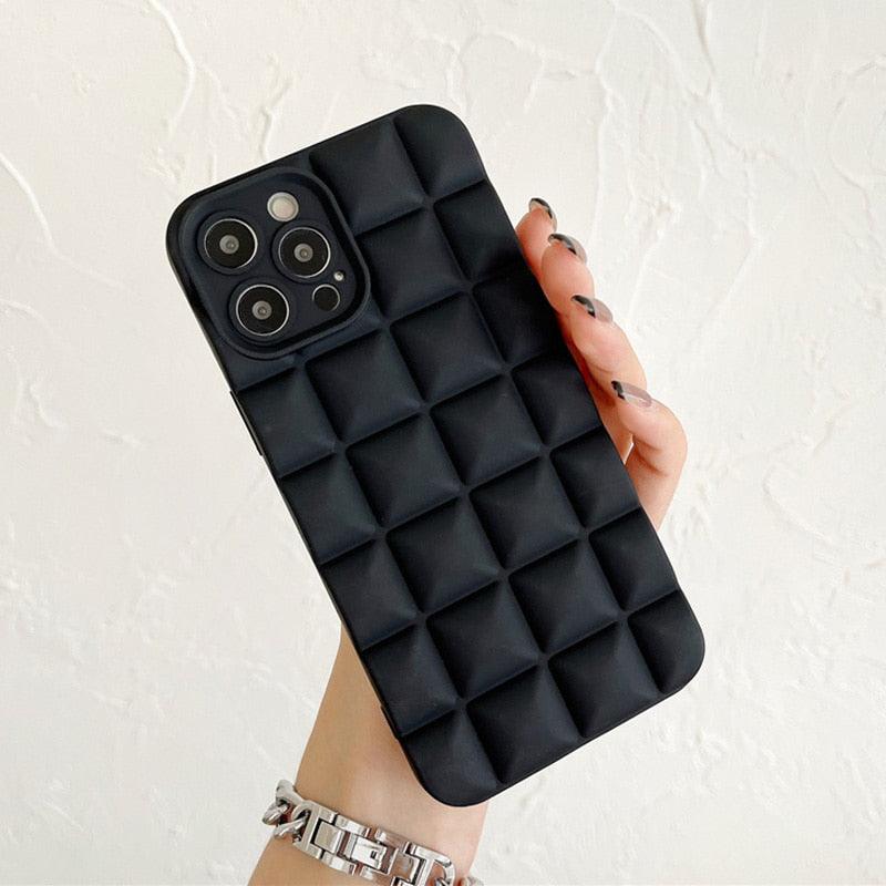 Coque de téléphone unique pour iPhone 14 Pro 13 12 11 Pro Fashion 3D Souple Silicone Antichoc pour iPhone 14 Coque Bubble Case Mignonne Forme Intégrale Silicone Souple Mince Amortie Belle Élégante Coque pour Femmes