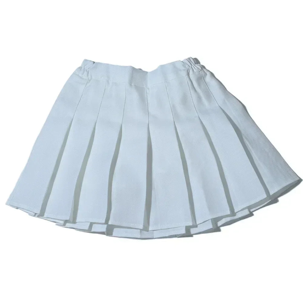 Jupe plissée d'été pour fille, Jupe d'été pour enfants, Mini-jupes pour filles, Jupe plissée vintage 3-13 ans, Jupe-culotte froncée pour jeunes filles