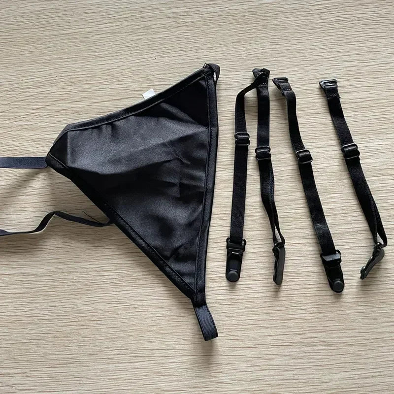 Ensemble de Lingerie Sexy avec Jarretelles Corset Bustier en Dentelle pour Femmes avec Fermeture Éclair et Lacets, Corset Amincissant Gainant avec Baleines, Grande Taille