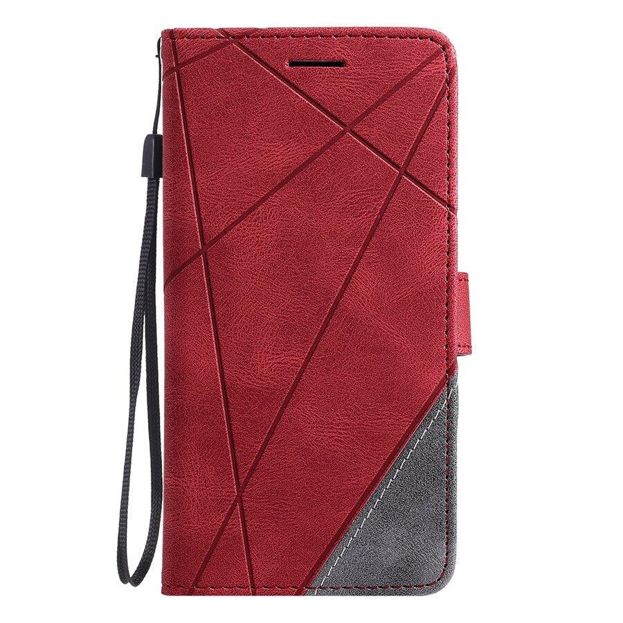 Étui portefeuille en cuir à rabat pour Xiaomi Redmi 10 10A 10C 9 9A 9C 9T Note 11S 11 Pro 10S 10 Pro 9 Pro 8T 7 Poco X4 GT M4 Pro F4 11T Étui portefeuille à rabat avec fermeture magnétique, fentes pour cartes et dragonne, étui de protection