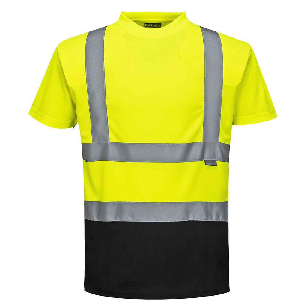 T-shirt Haute Visibilité Contraste avec Poche