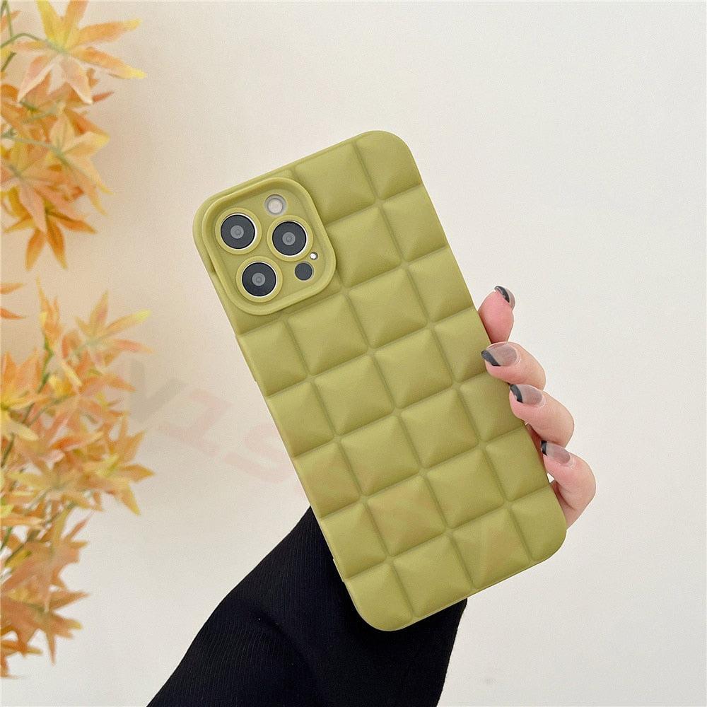 Coque de téléphone unique pour iPhone 14 Pro 13 12 11 Pro Fashion 3D Souple Silicone Antichoc pour iPhone 14 Coque Bubble Case Mignonne Forme Intégrale Silicone Souple Mince Amortie Belle Élégante Coque pour Femmes