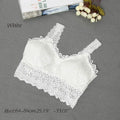 Nouveau débardeur sexy noir et blanc pour femmes, avec soutien-gorge rembourré en dentelle florale, débardeur en coton, gilet sexy décolleté en V en dentelle au crochet, décontracté.