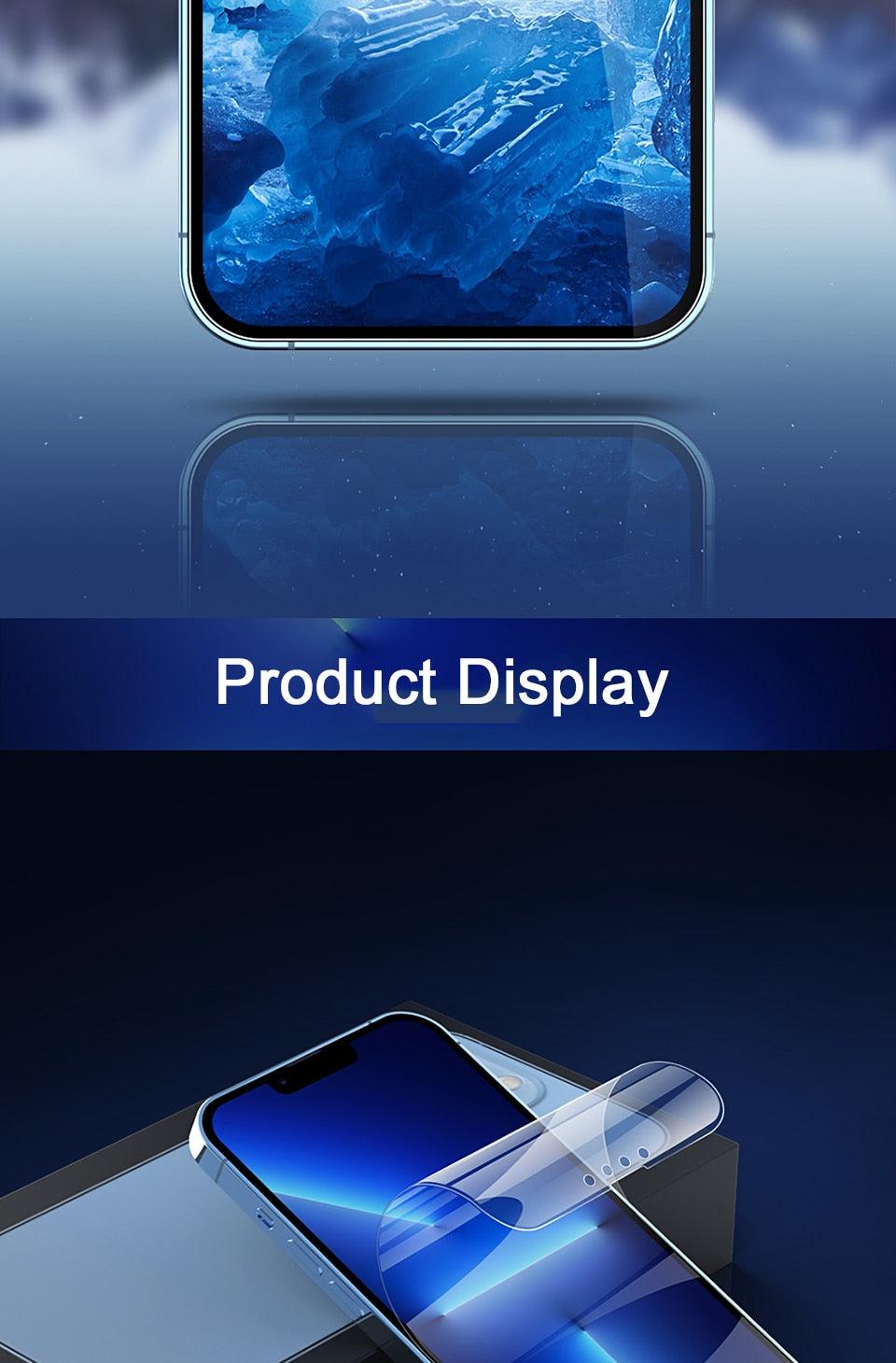 Film de protection intégral pour iPhone 13 12 11 14 Pro MAX Mini, protecteur d'écran XS Max XR X 7 8 6S Plus SE 2020, accessoires de téléphone, protecteur d'écran en verre trempé ultra renforcé
